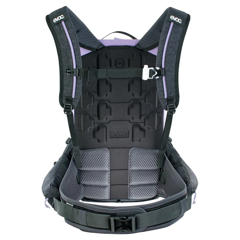 Evoc Trail Pro 16L Protector Backpack in Purple-7