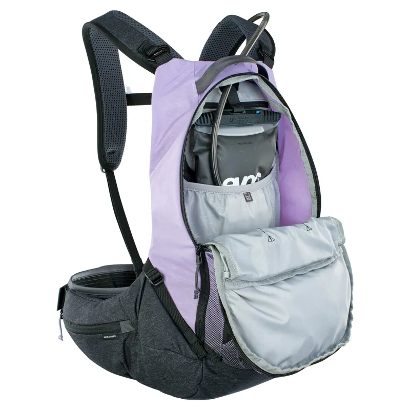 Evoc Trail Pro 16L Protector Backpack in Purple-5