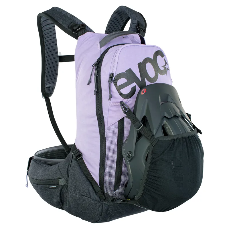 Evoc Trail Pro 16L Protector Backpack in Purple-1