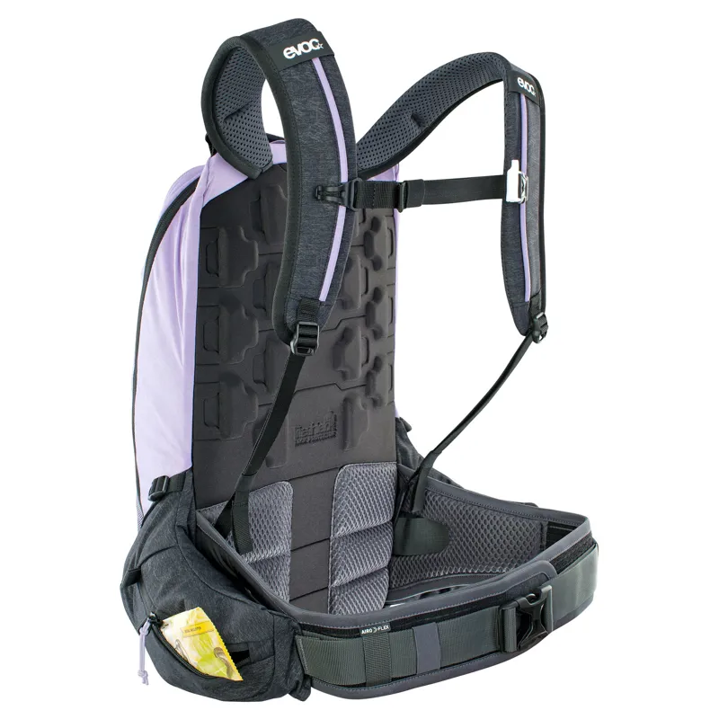 Evoc Trail Pro 16L Protector Backpack in Purple-6