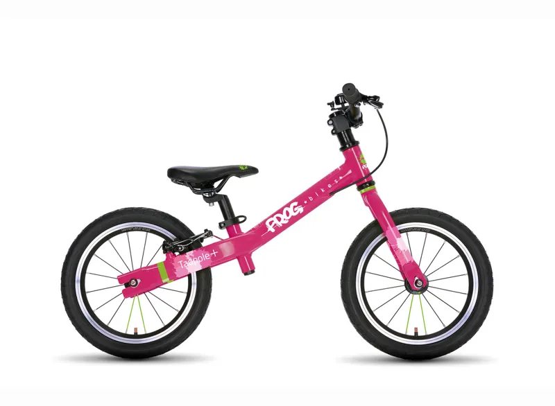 Frog Tadpole Plus - 14 Inch Kids Balance Bike - Pink