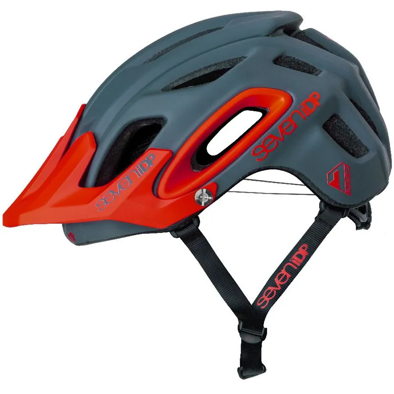 7iDP M2 Mountain Bike Helmet In Matte Graphite / Thruster Red