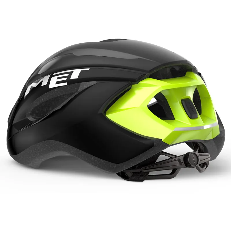 MET Strale Road Cycling Helmet - Fluo Yellow / Black-2