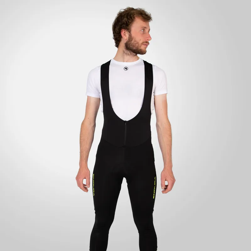 Endura Windchill Cycling Bibtights - Black / Yellow-2
