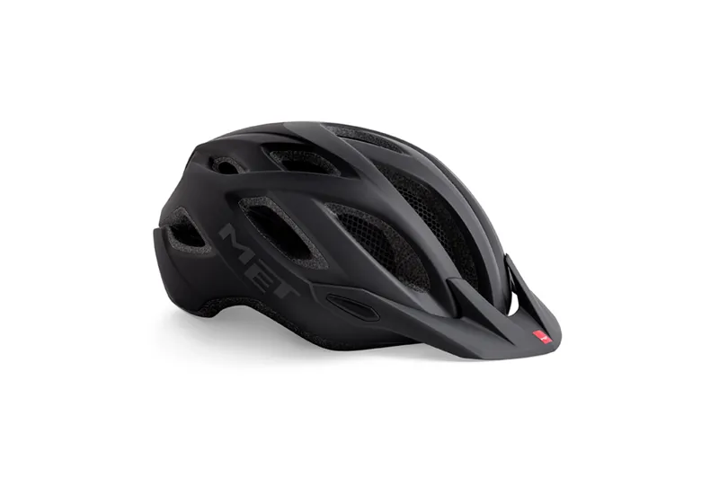 MET Crossover Commuter / MTB Helmet - Integrated LED - Matte Black	