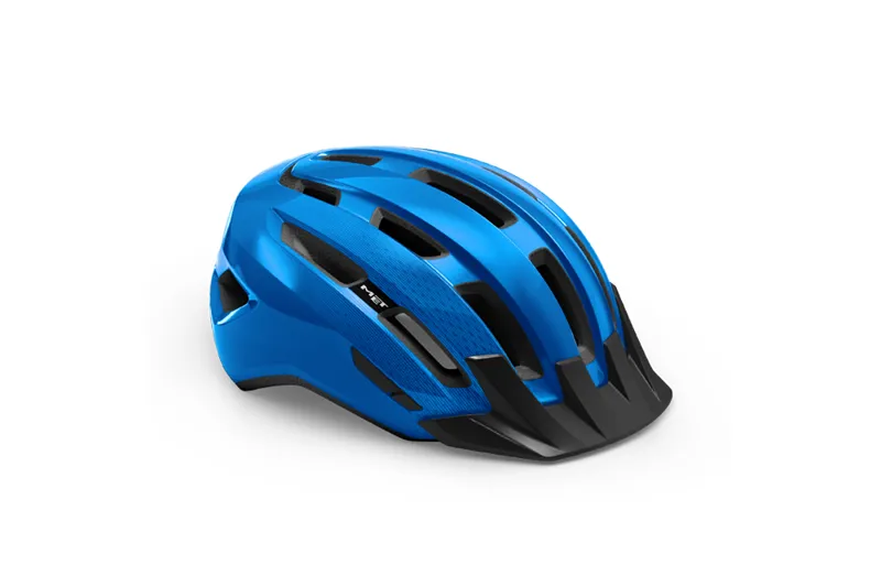 MET Downtown MTB / Road / Commuter Cycling Helmet - Blue