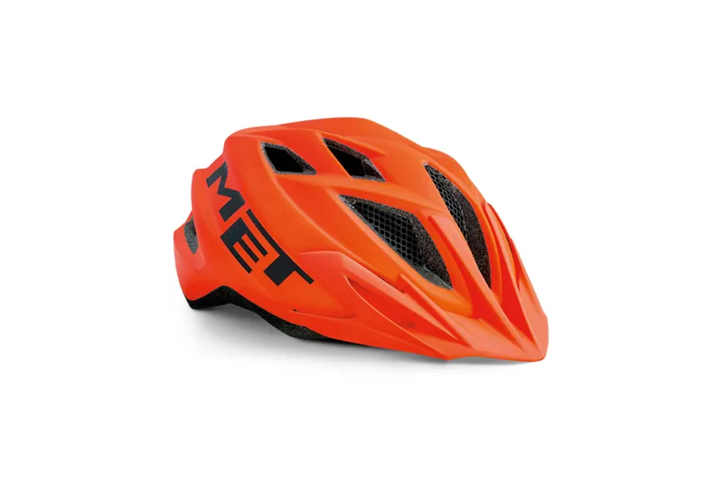 MET Crackerjack Childrens Bike Helmet - Unisize 52-57cm - Matte Orange