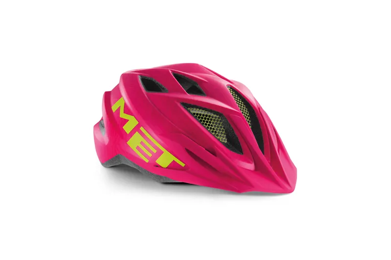 MET Crackerjack Pink / Green Youth Bike Cycle Helmet Unisize 52-57cm