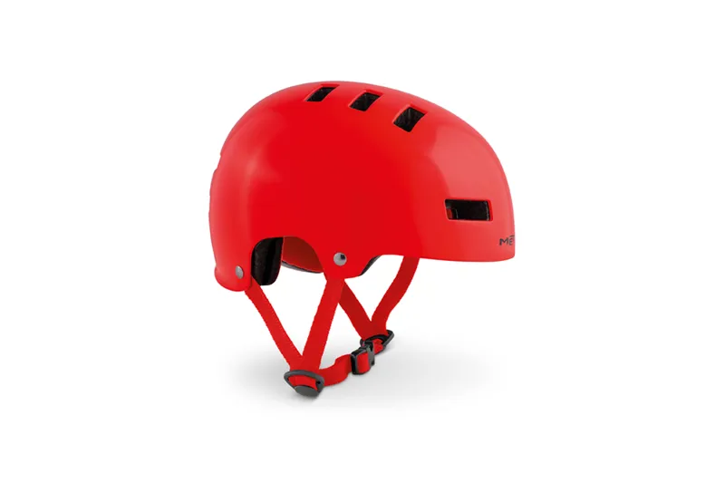 MET Yoyo Youth / Kids BMX Helmet - Glossy Red