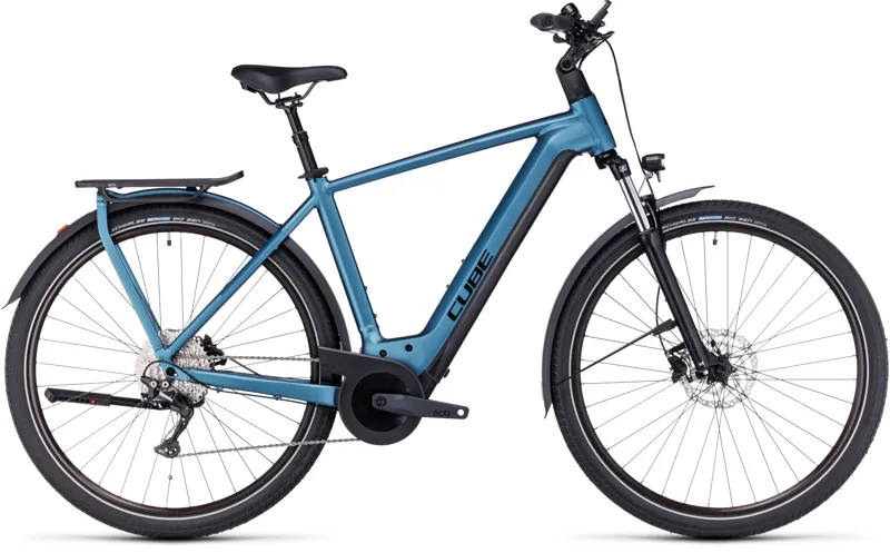 2023 Cube Kathmandu Hybrid One 750 - Electric Hybrid Bike - Blue/Black