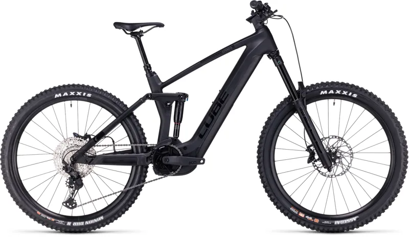 2023 Cube Stereo Hybrid 160 HPC SLX 750 27.5 Inch Carbon Full-Sus E-MTB - Black