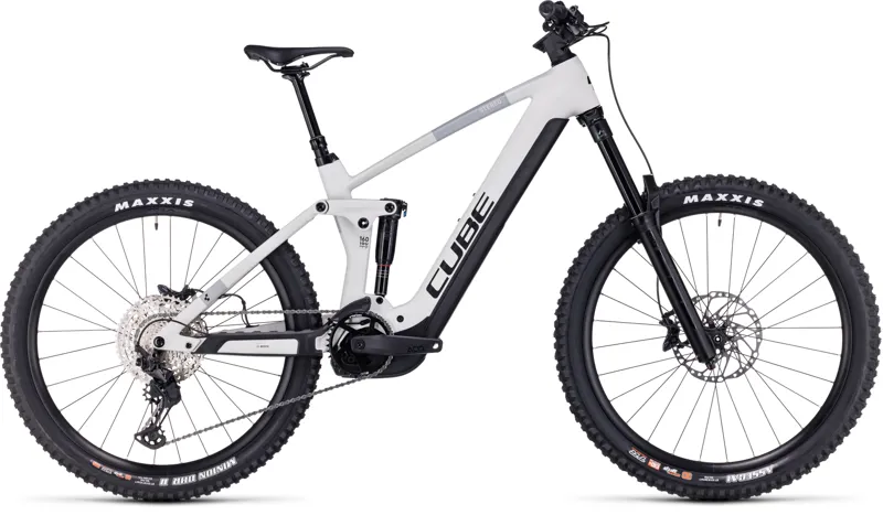 2023 Cube Stereo 160 HPC SLX 750 27.5 Inch Carbon Full-Sus E-MTB - Grey