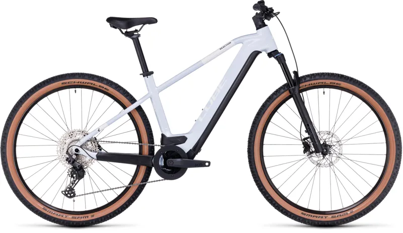2023 Cube Reaction Hybrid Pro 750 Hardtail E-MTB - Flash White