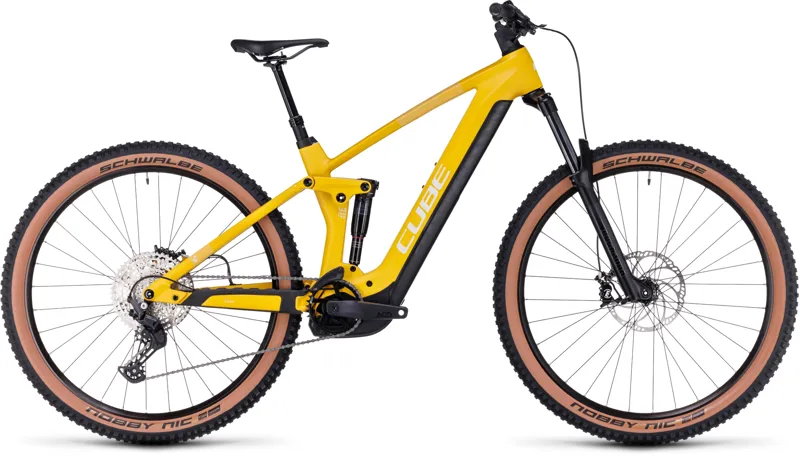 2023 Cube Stereo Hybrid 140 HPC Pro 750 Carbon Full-Sus E-MTB - Vivid/Sun