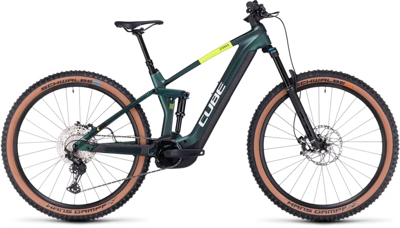 Cube Stereo Hybrid 140 HPC SLX 750 Carbon Full-Sus E-MTB - Goblin/Yellow