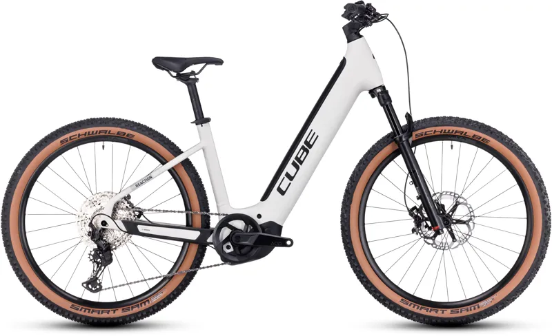 2023 Cube Reaction Hybrid SLT 750 Hardtail E-MTB - Silver/Cream