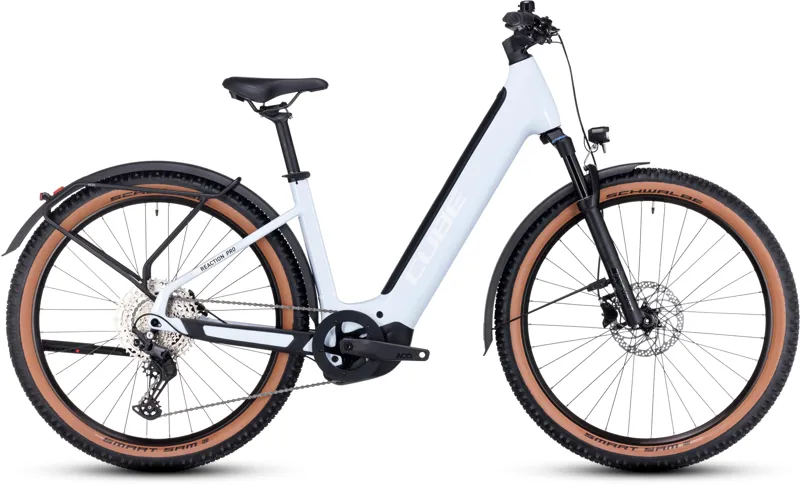 2023 Cube Reaction Hybrid Pro 625 Allroad Hardtail E-MTB - FlashWhite/Black