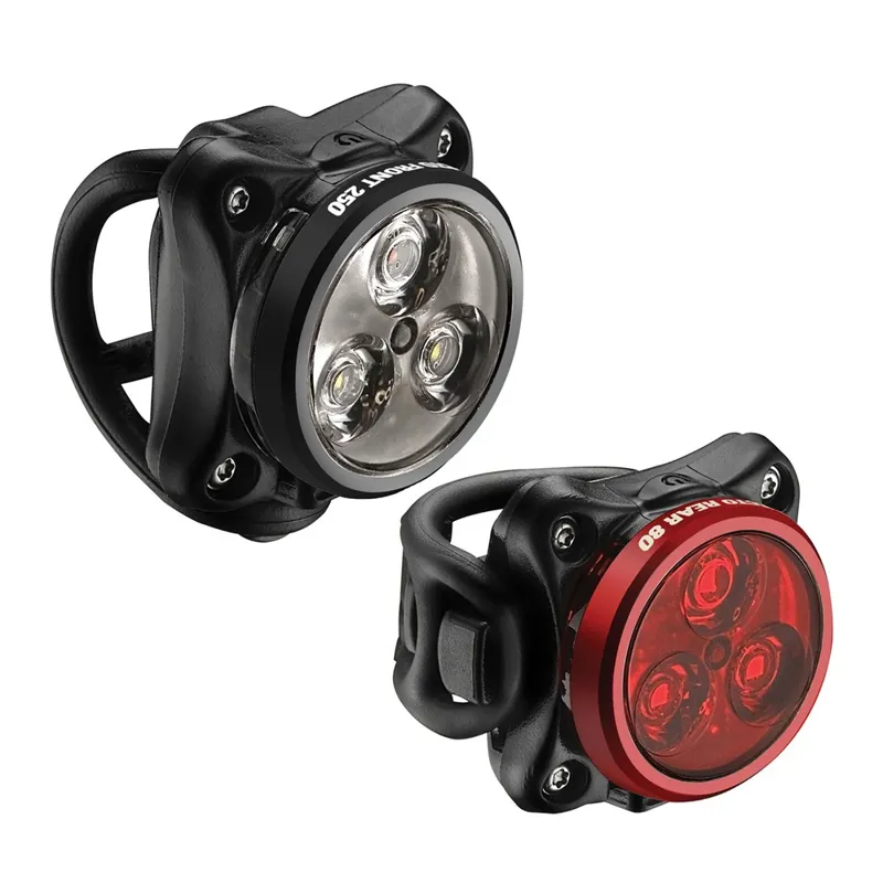 Lezyne Zecto Drive 250/80 LED Bike Front And Rear Light Set Black