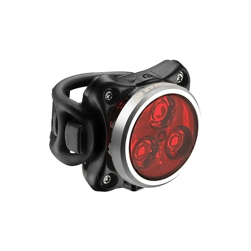 Lezyne Zecto Drive 80 USB Rechargeable LED Rear Bike Light Silver