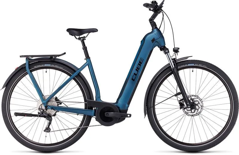 2023 Cube Kathmandu Hybrid One 625 Easy Entry - Electric Bike - Blue/Black	