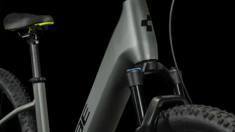 2023 Cube Reaction Hybrid Pro 750 Hardtail E-MTB - Grey/Green-4