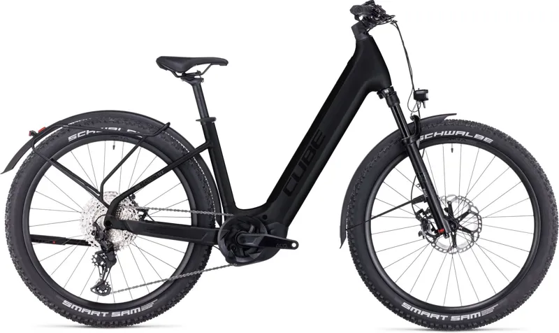 2023 Cube Reaction Hybrid SLX 750 Allroad Hardtail E-MTB - Black/Reflex -2
