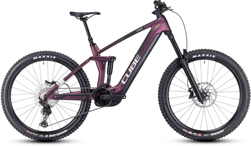 2023 Cube Stereo Hybrid 160 HPC SLX 750 Carbon Full-Sus E-MTB - Molotov/Grey 