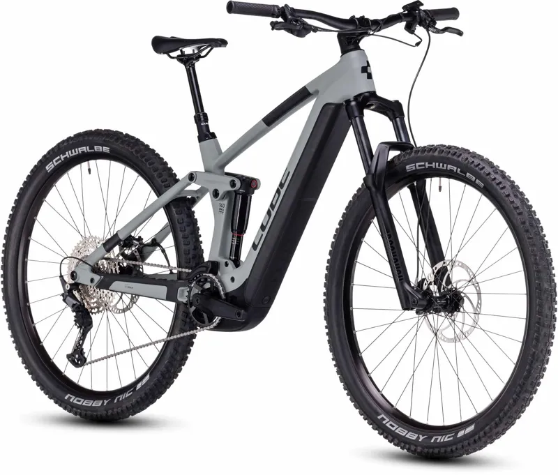 2023 Cube Stereo Hybrid 140 HPC Pro 750 Carbon Full-Sus E-MTB - SwampGrey/Black-1