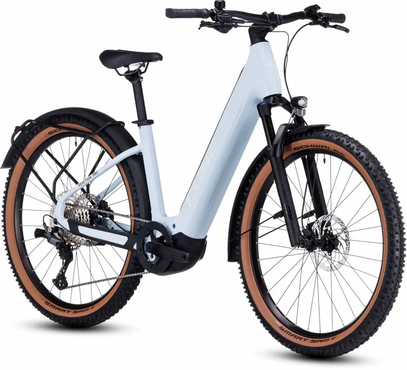 2023 Cube Reaction Hybrid Pro 625 Allroad Hardtail E-MTB - FlashWhite/Black-1