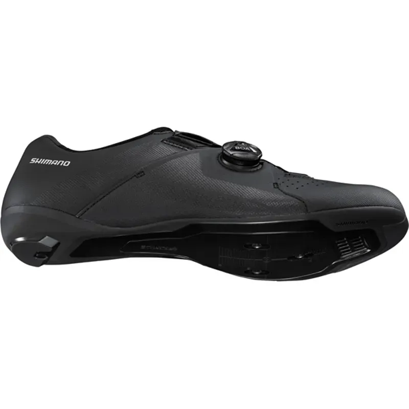 Shimano RC300 SPD-SL Road Cycling Shoes - Black - Standard + Wide Fit-2