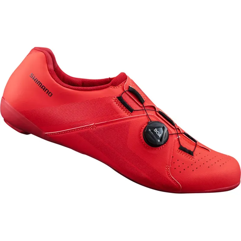 Shimano RC300 SPD-SL Road Cycling Shoes - Red - Standard Fit-1
