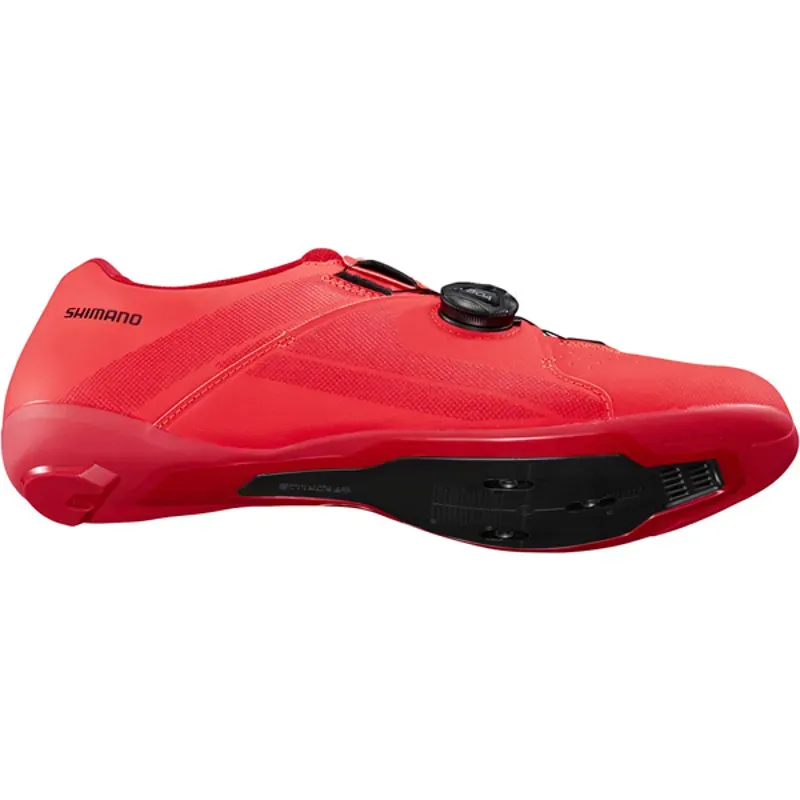 Shimano RC300 SPD-SL Road Cycling Shoes - Red - Standard Fit-2