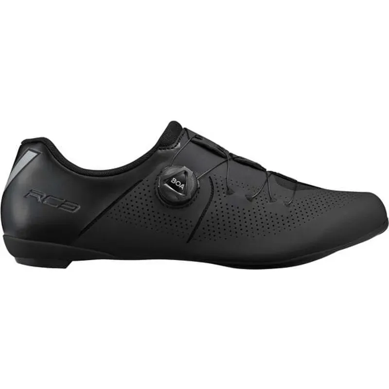 Shimano RC302 SPD-SL Road Cycling Shoes - Black - Standard + Wide Fit