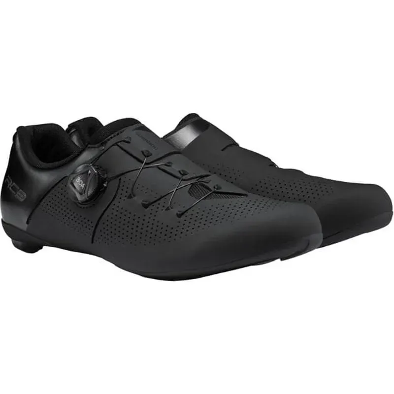 Shimano RC302 SPD-SL Road Cycling Shoes - Black - Standard + Wide Fit-1