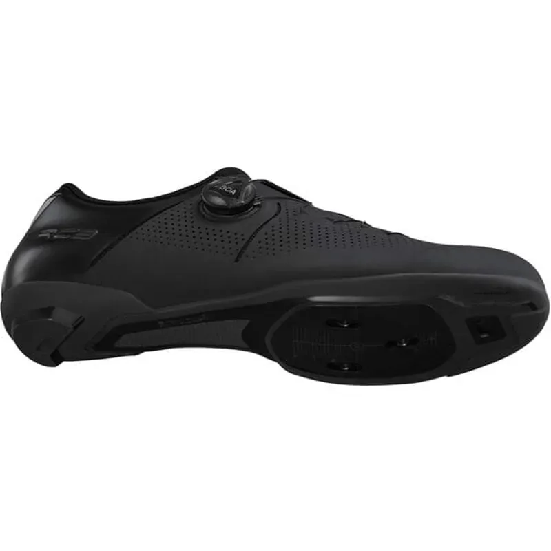 Shimano RC302 SPD-SL Road Cycling Shoes - Black - Standard + Wide Fit-2