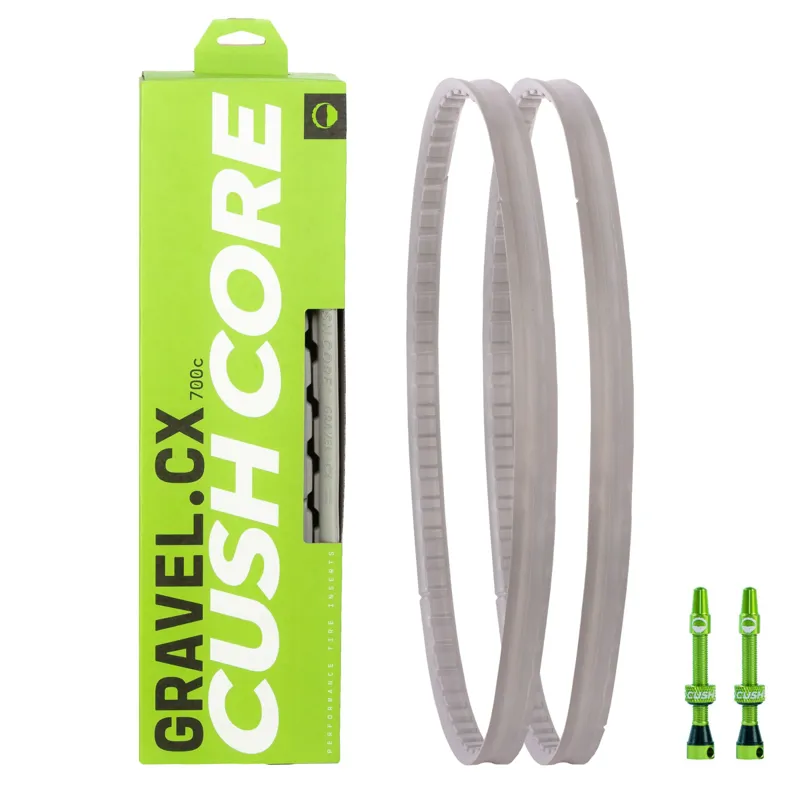 CushCore Gravel/CX Tire Insert w/ Valve in Green/grey