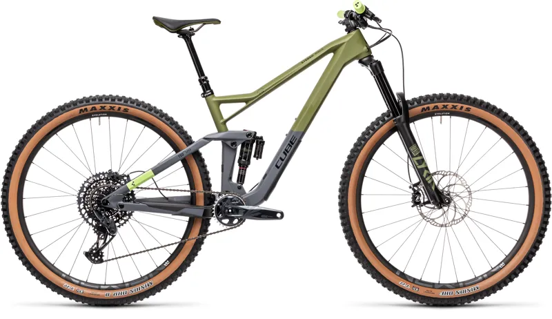 2021 Cube Stereo 150 C:62 Race 29 Mountain Bike in Green