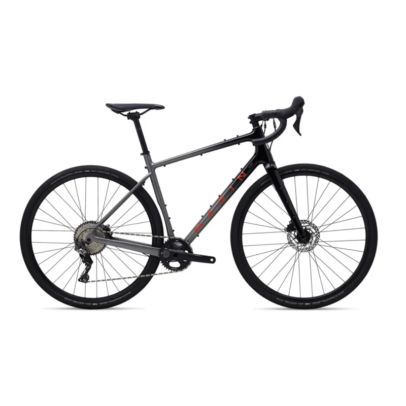 Marin Headlands 1 Gravel Bike in Gloss Charcoal/Black/Roarange