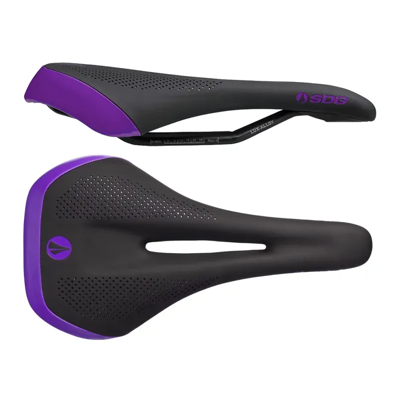 SDG Allure V2 Women's Lux-Alloy Bicycle Saddle - Black/Purple