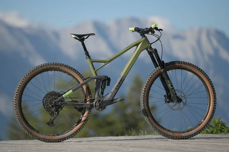 2021 Cube Stereo 150 C:62 Race 29 Mountain Bike in Green-5