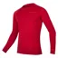 Endura BaaBaa Blend Long Sleeve Baselayer in Red