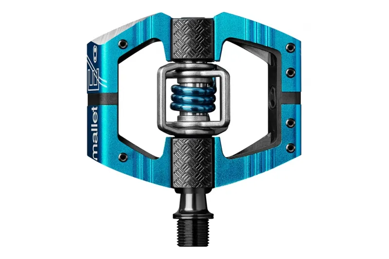 Crankbrothers Mallet E MTB Clip-In Pedals - Standard 52mm - Blue