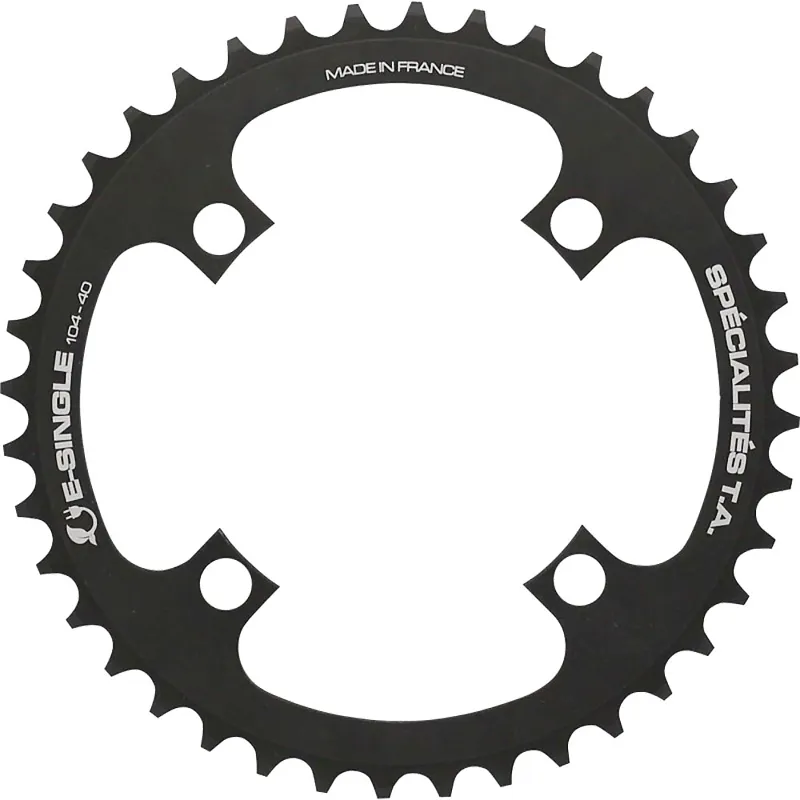 104pcd E-Single E-Bike Chainrings Black