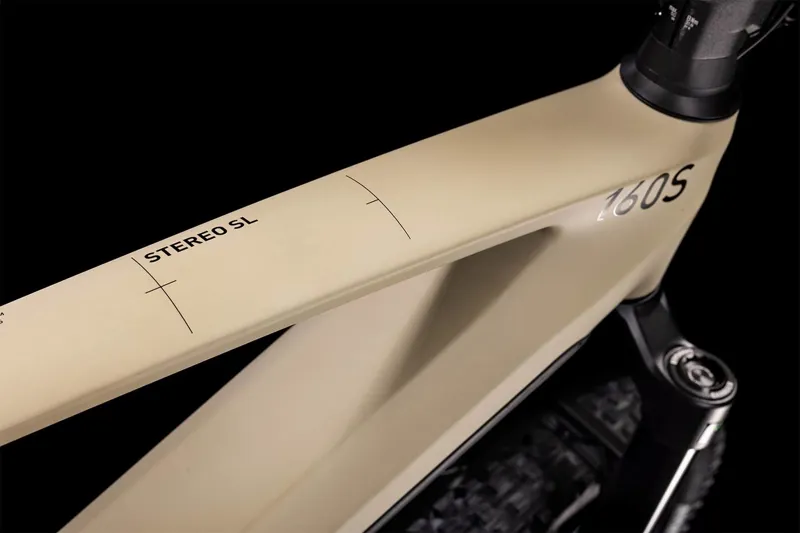 Cube Stereo Hybrid 160 HPC SL 27.5in Full-Sus Electric MTB - Beige-3