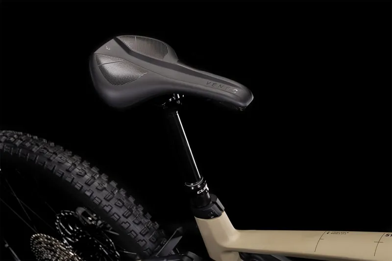 Cube Stereo Hybrid 160 HPC SL 27.5in Full-Sus Electric MTB - Beige-1