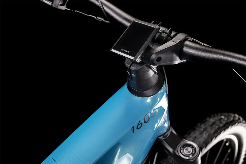 Cube Stereo Hybrid 160 HPC SL 750 27.5In Carbon Full-Sus E-MTB - Blue/Black-3