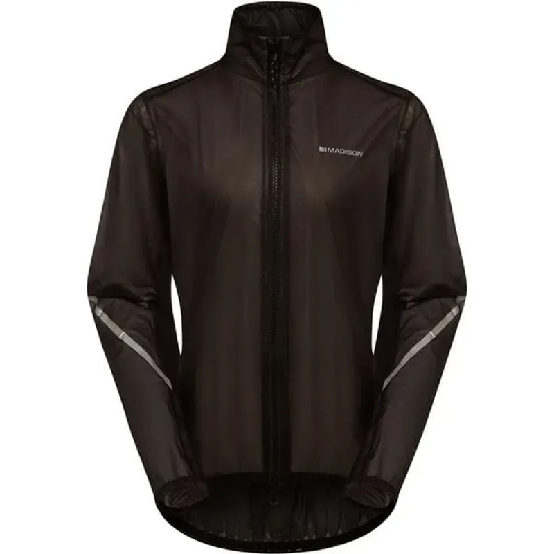 Madison Flux Women's Ultra-Packable Waterproof Jacket in Black