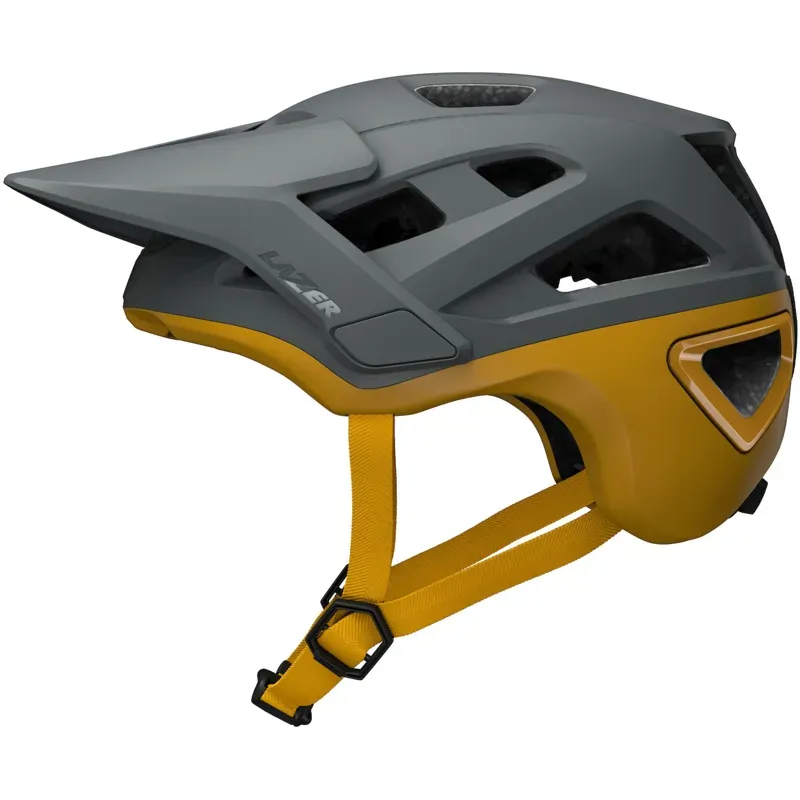 Lazer Jackal KinetiCore MTB Helmet - Grey / Yellow-3