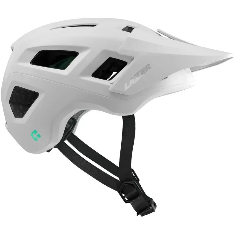 Lazer Coyote KinetiCore MTB Helmet in Matt Full White-1