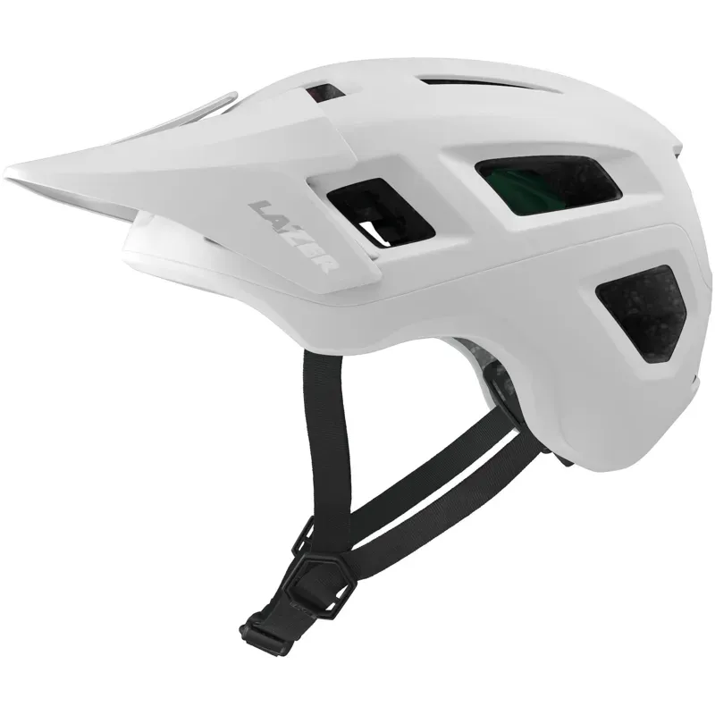 Lazer Coyote KinetiCore MTB Helmet in Matt Full White-3